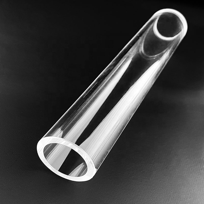 Custom fused quartz diffusion tube for semiconductor and furnace processing
